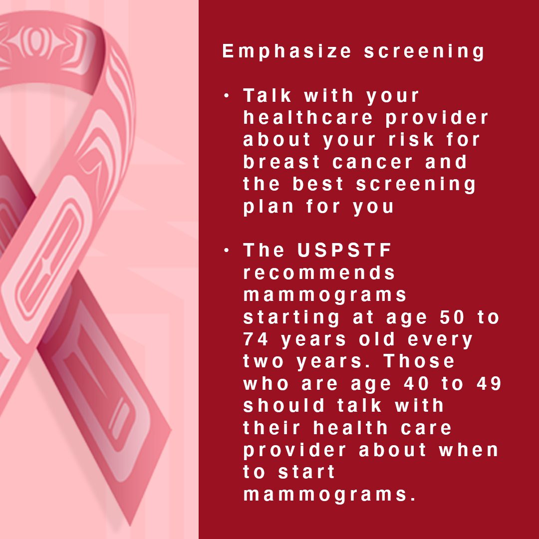 breast cancer emphasize screening - Instagram