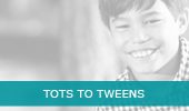 tots to tweens information header