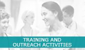 training and outreach activities information header