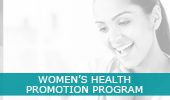 women's health promotion program information header