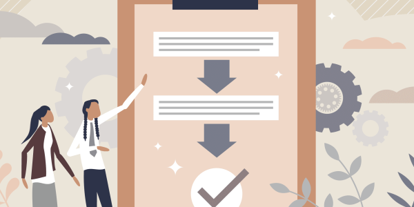 policy placeholder: clipboard with content that points to checkmark